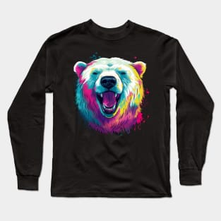 Polar Bear Smiling Long Sleeve T-Shirt